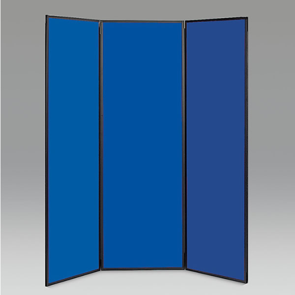 BusyFold 3 Panel 1800 Folding Display with PVC Frame & Fabric to Both Sides